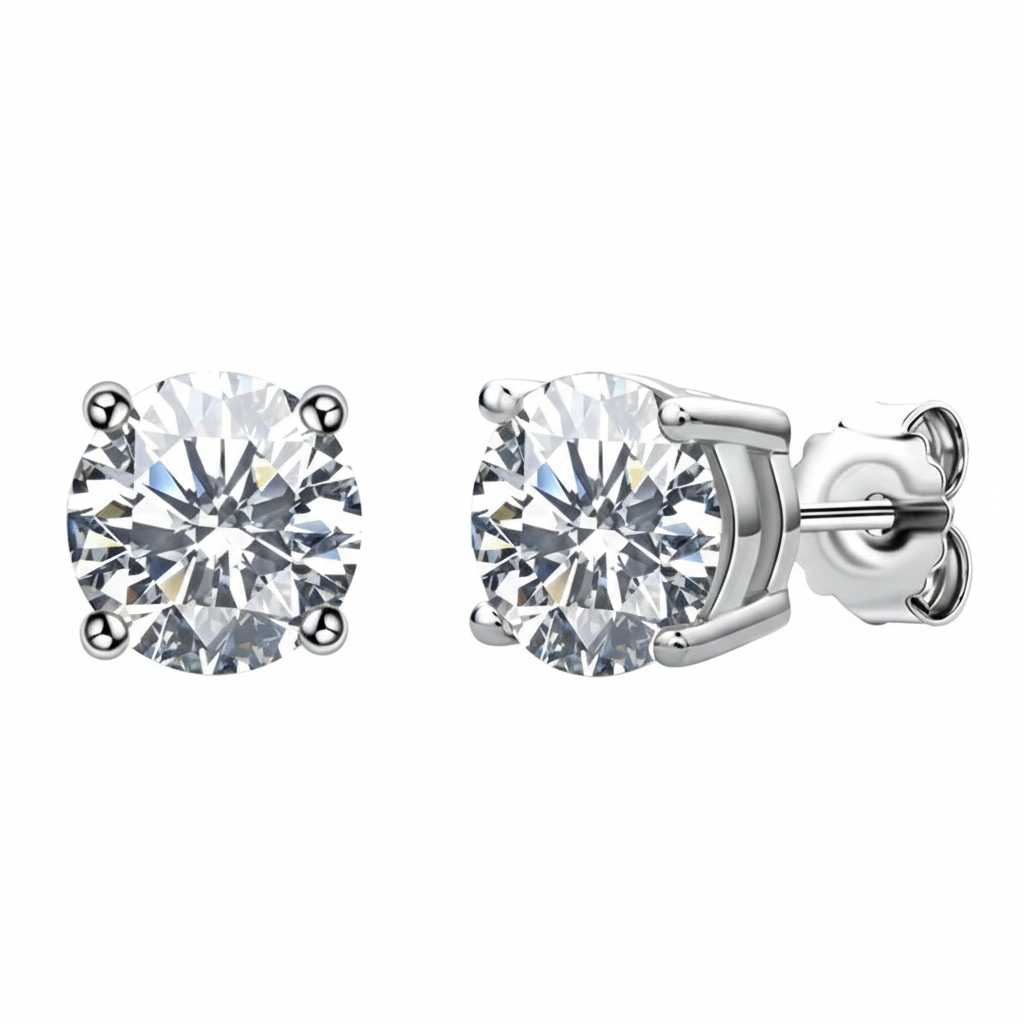 Classic Diamond Stud Earrings
