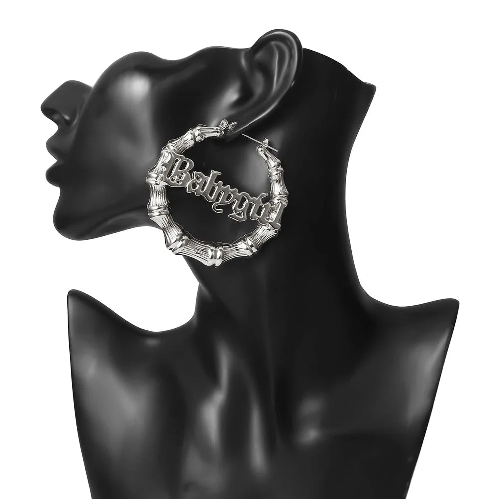 Babygirl Bamboo Hoop Earrings
