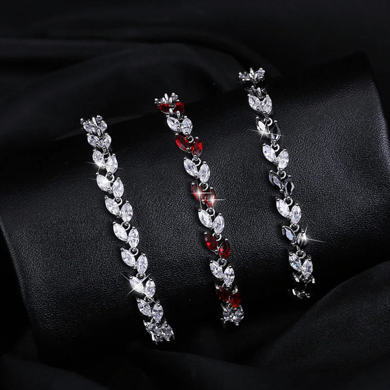 Leaf Tennis Bracelet