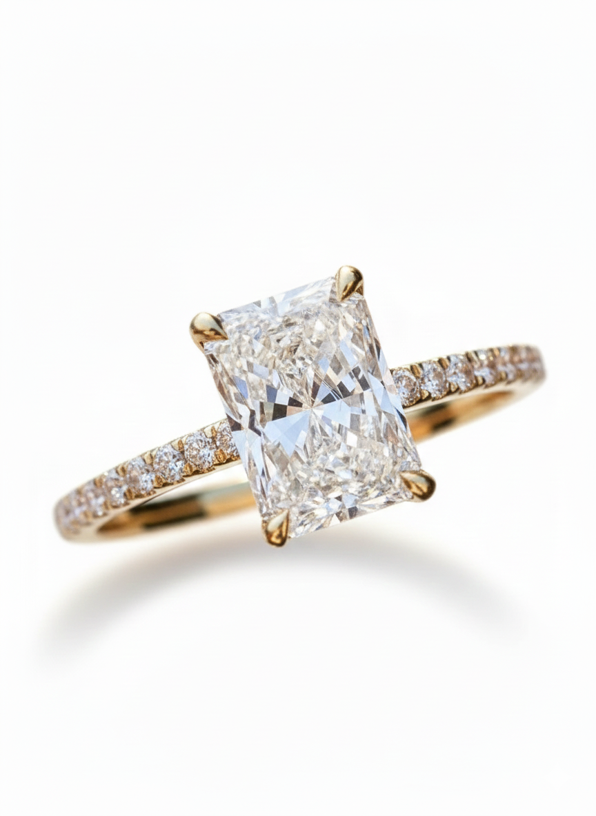 Emerald Engagement Ring