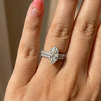 Marquise Moissanite Engagement ring
