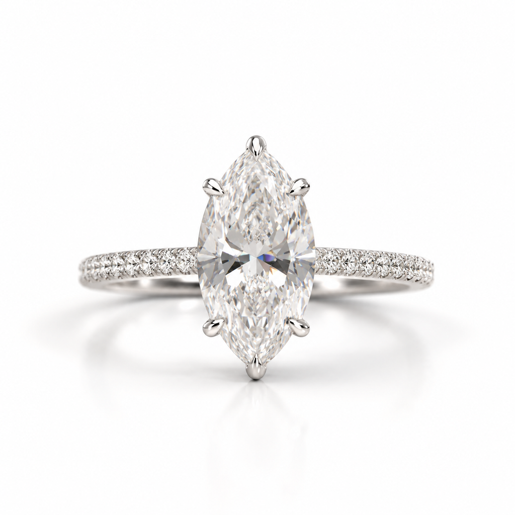 Marquise Moissanite Engagement ring