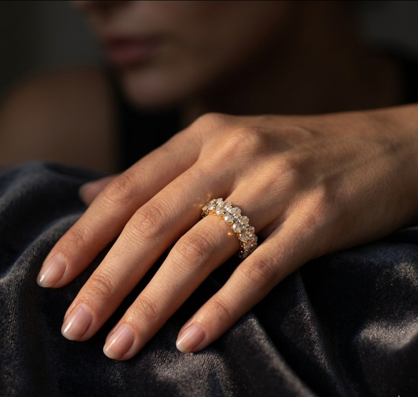 Oval Cut Eternity Ring