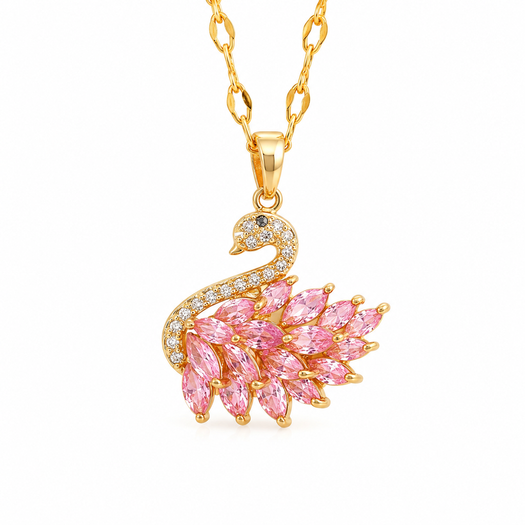 Gold Swan Necklace