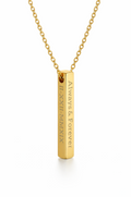Personalized Vertical Bar Necklace