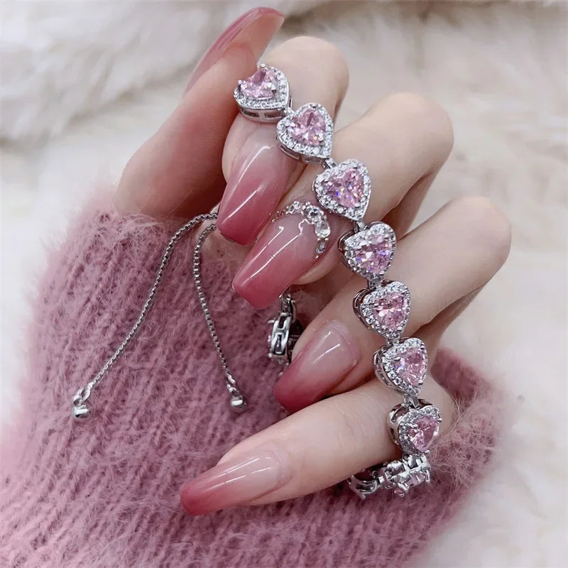 Heart Diamond Bracelet