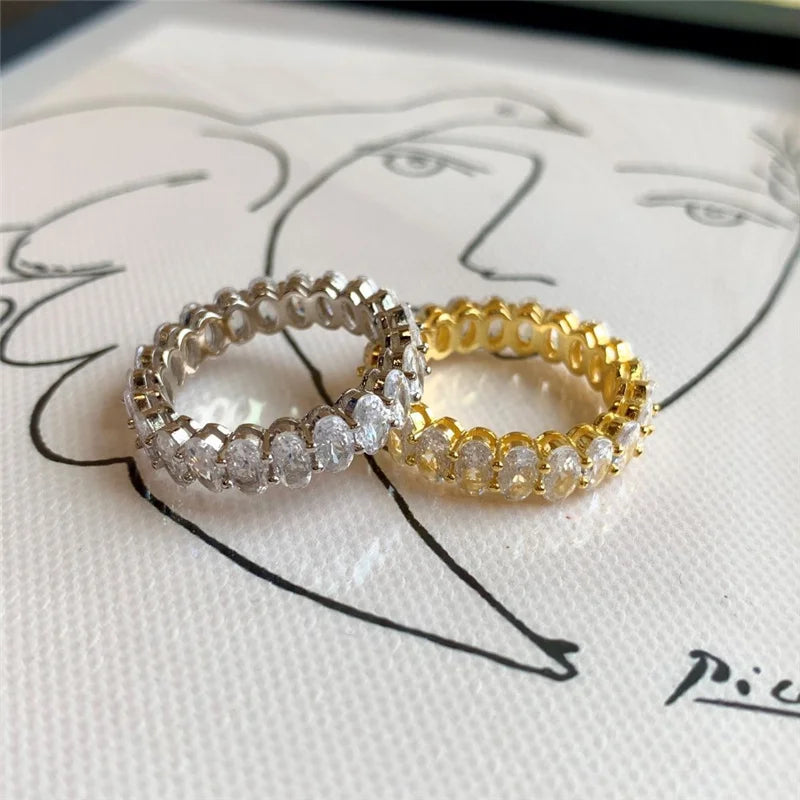Oval Cut Eternity Ring