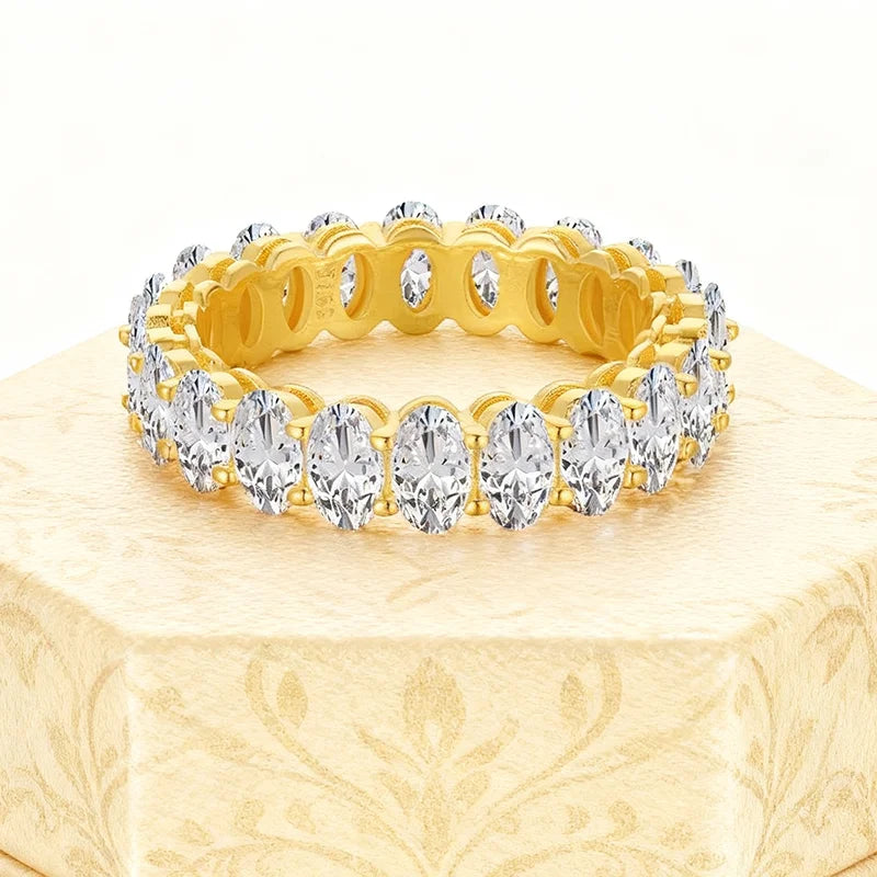 Oval Cut Eternity Ring