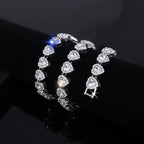 Heart Diamond Tennis Bracelet