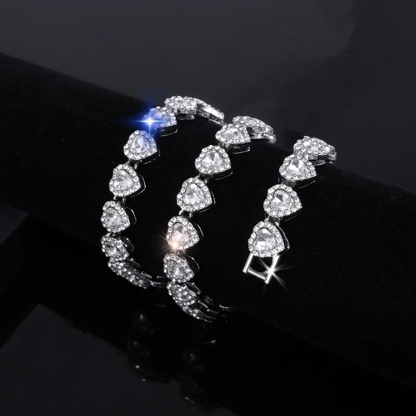 Heart Diamond Tennis Bracelet