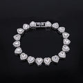Heart Diamond Tennis Bracelet