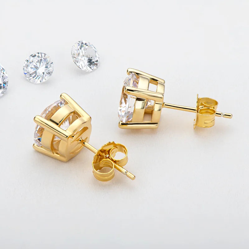 Classic Diamond Stud Earrings
