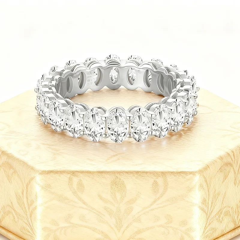 Oval Cut Eternity Ring