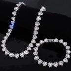 Heart Diamond Tennis Bracelet