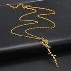 Rose Name Necklace