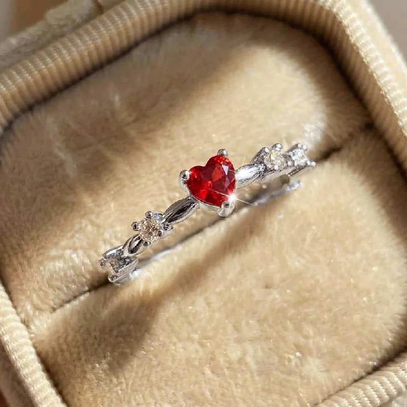 Ruby Heart Ring