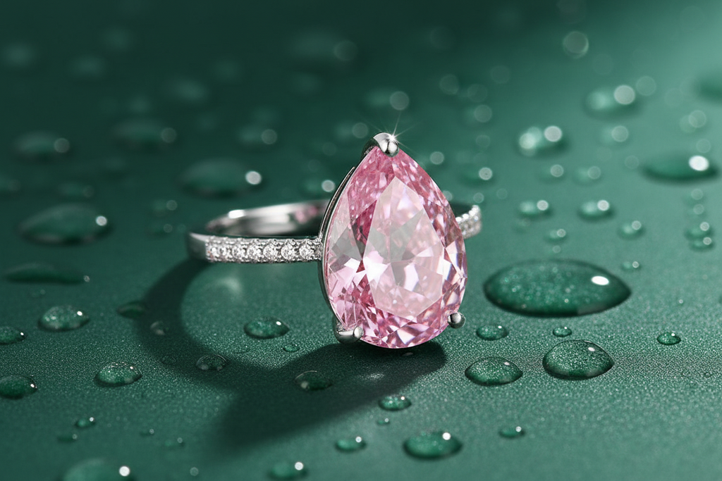 Pear Emerald Ring