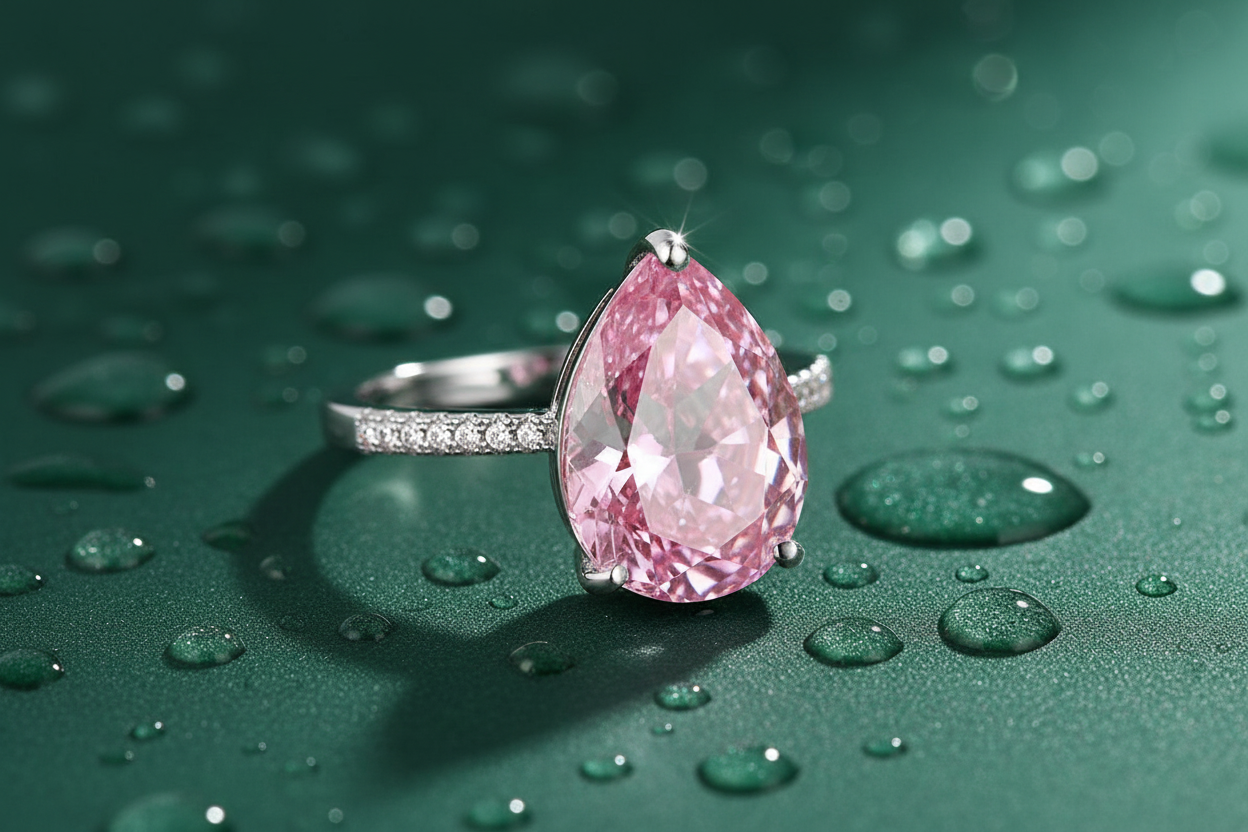 Pear Emerald Ring