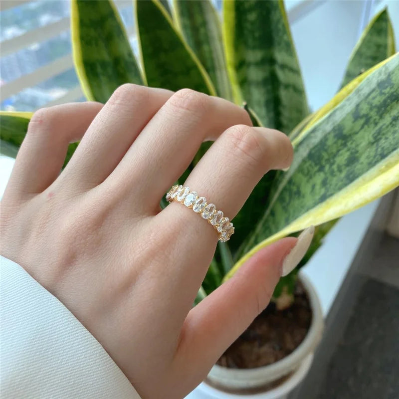 Oval Cut Eternity Ring