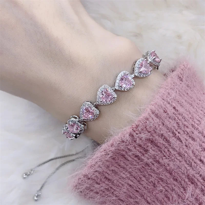 Heart Diamond Bracelet