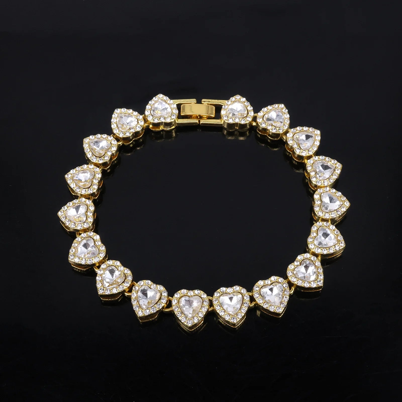 Heart Diamond Tennis Bracelet