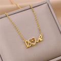 Gold Love Heart Necklace
